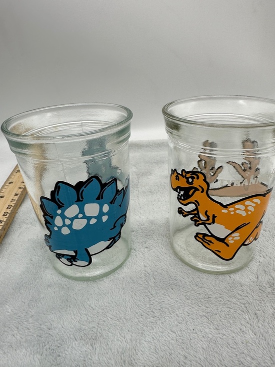 Vintage Other - Vintage Welch’s Dinosaur Series 1988 Glass Tumbler Set-Jelly Glasses-Set of 2